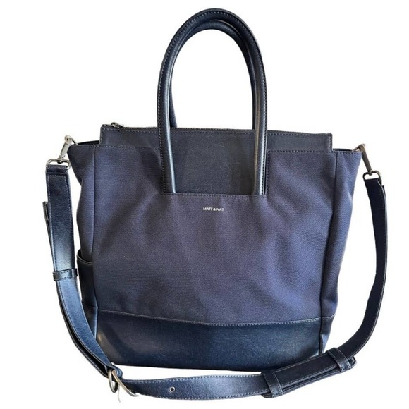 Matt and Nat PERCIO Canvas Vegan Leather Diaper Bag